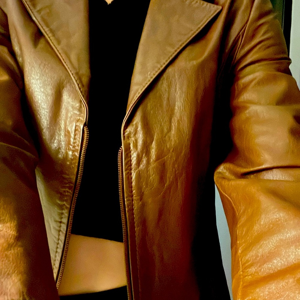 Brazilian leather jacket handmade in the south of Brazil. Original, unique.